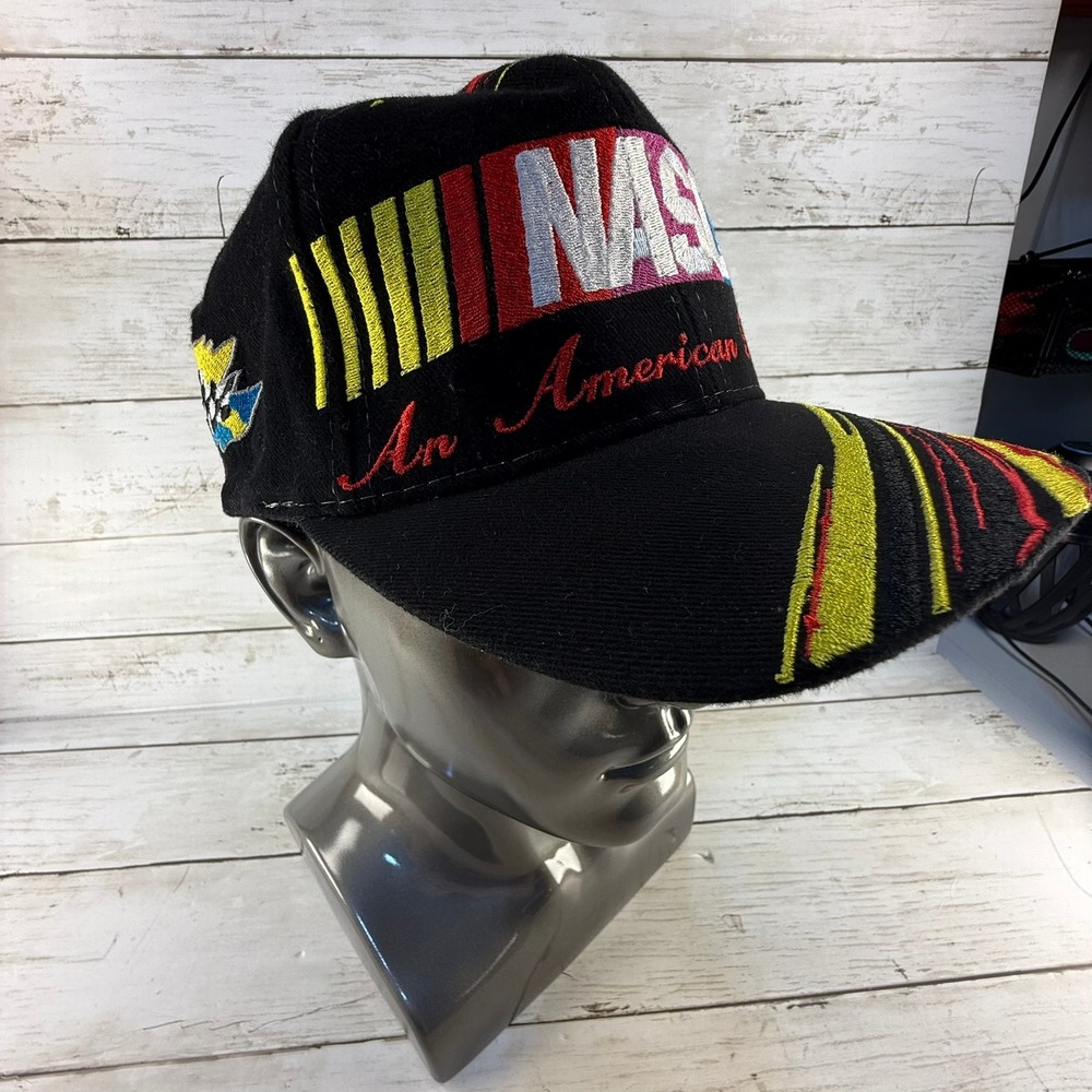 NWT Chase Authentics NASCAR An American Tradition Snapback Hat Blk Cotton Kudzu